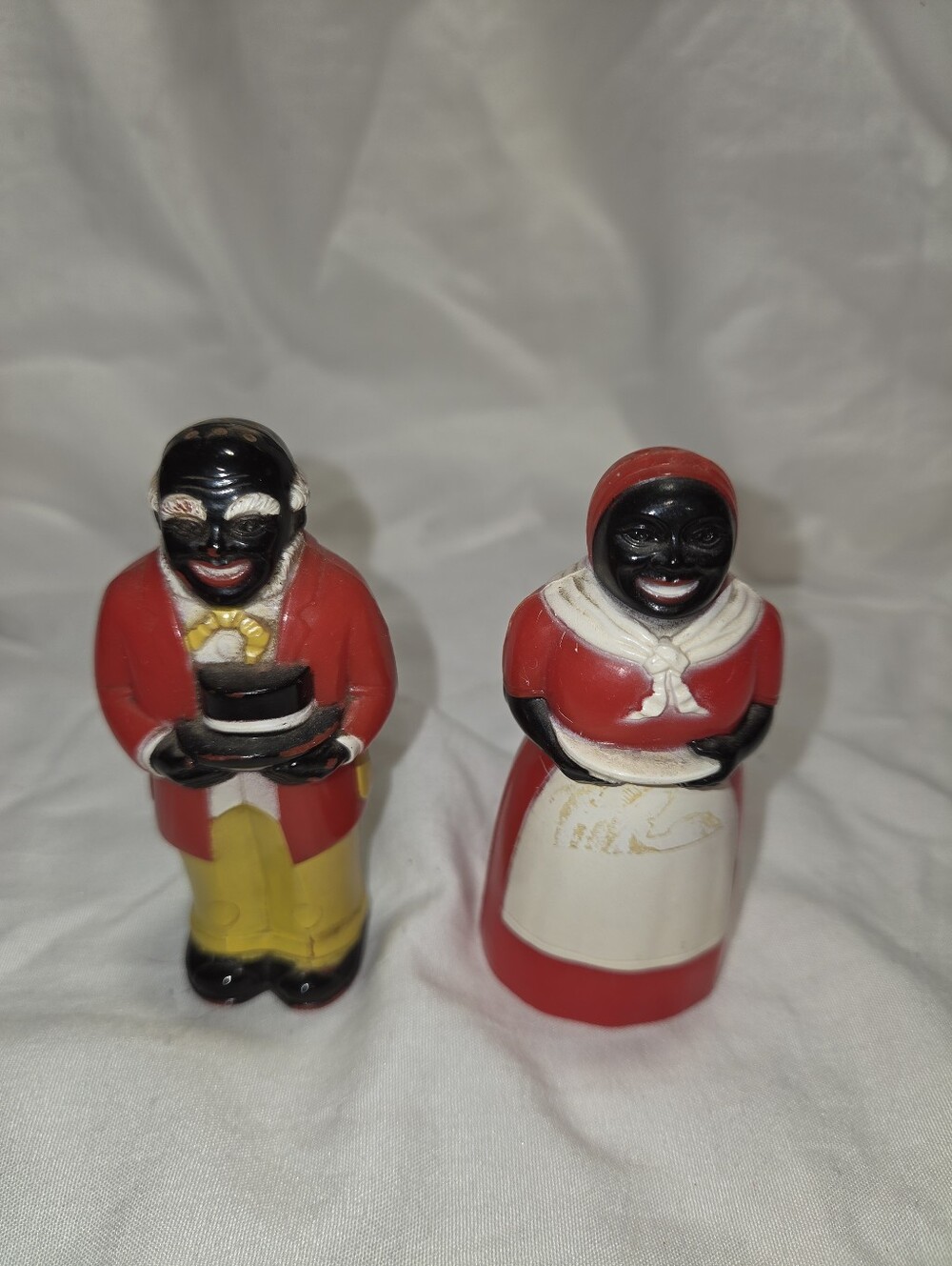 Vintage Black Americana Aunt Jemima And Uncle Mose Salt & Pepper Shakers